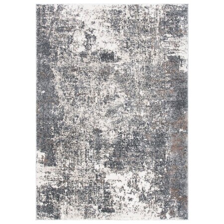 Safavieh 6 x 9 ft. Aston 700 Power Loomed Rectangle Area Rug Grey & Ivory ASN705F-6